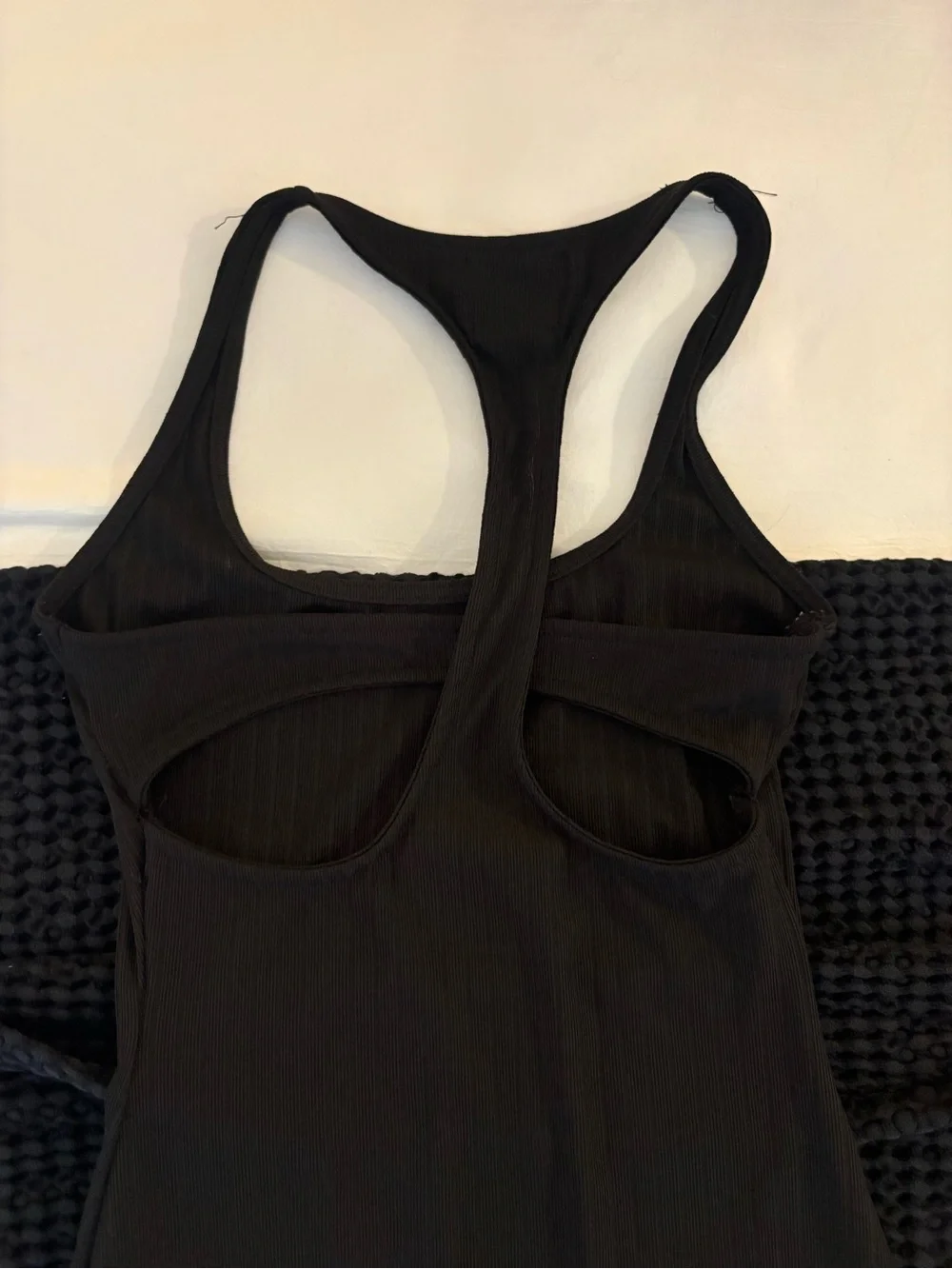 Hello Molly Black Midi Tank Dress with Side Slit - Picture 8 of 11